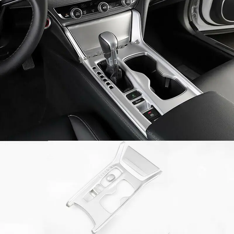 

ABS Chrome Silver Gear Shift Box Panel Covers 3pcs For Honda Accord 2018 2019 10th