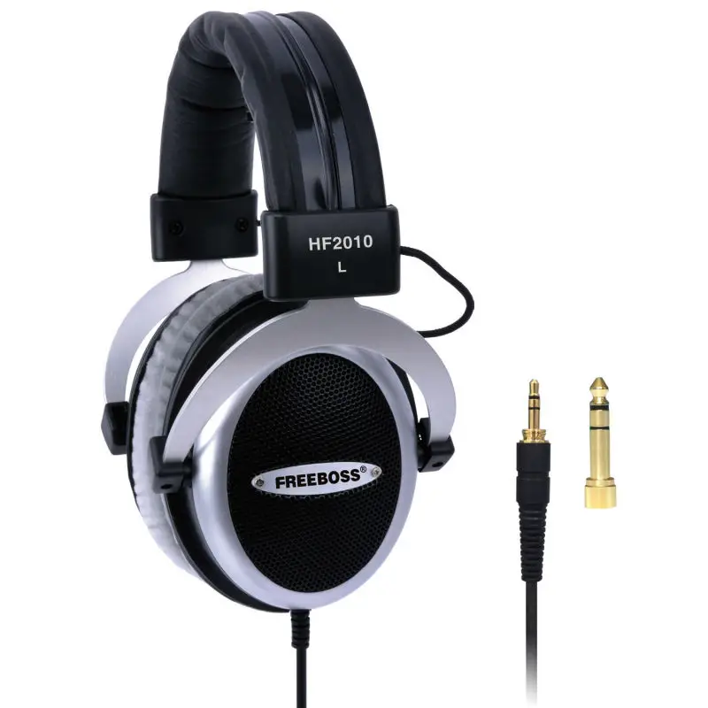 

FREEBOSS HF2010 Hi-Fi Headphone Semi-Open Over-ear 3.5 6.3 plug Adjustable and light weight headband hifi headset headphones