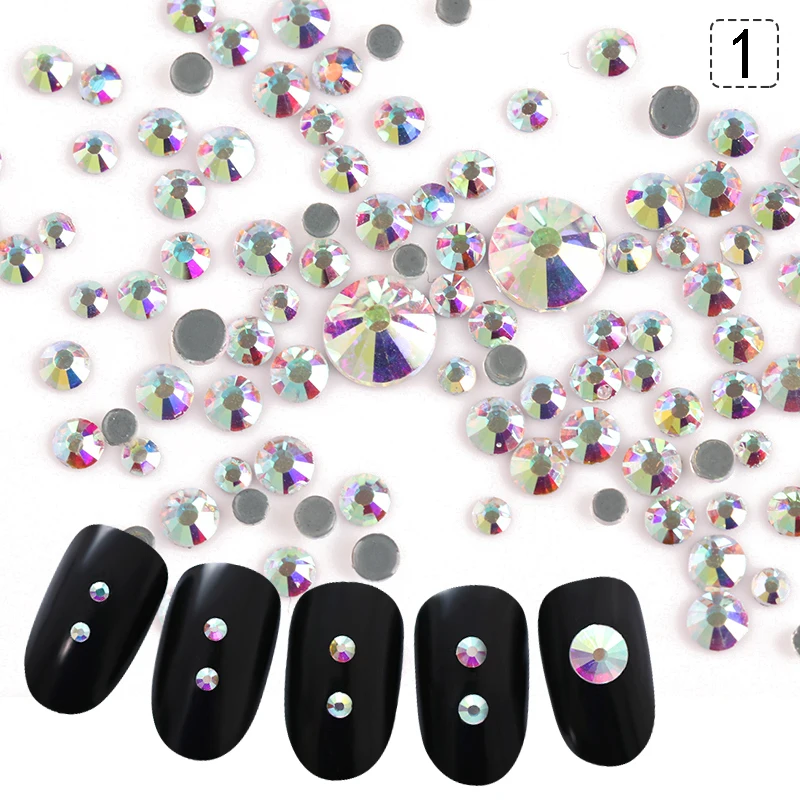 1 упаковка стразы для украшения ногтей 2/3/4/5 мм|rhinestones glitters|nail art decorations rhinestonenail jewelry