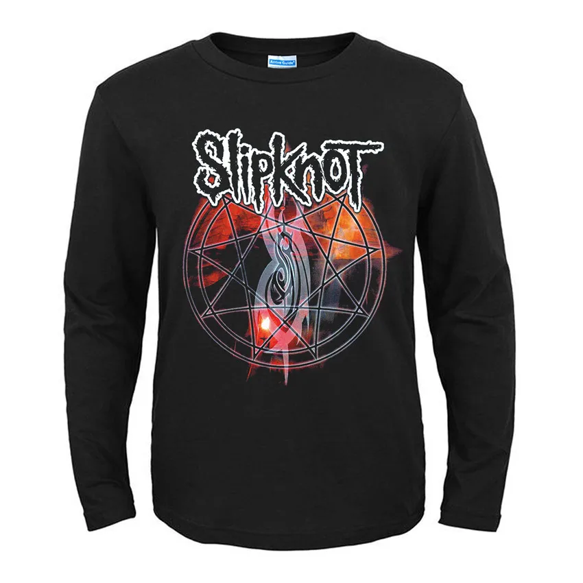 31 конструкции Америке группы Slipknot рок черный футболка бренд полный рубашка с длинным рукавом тяжелых металлов хлопка camiseta панк-рокер уличная