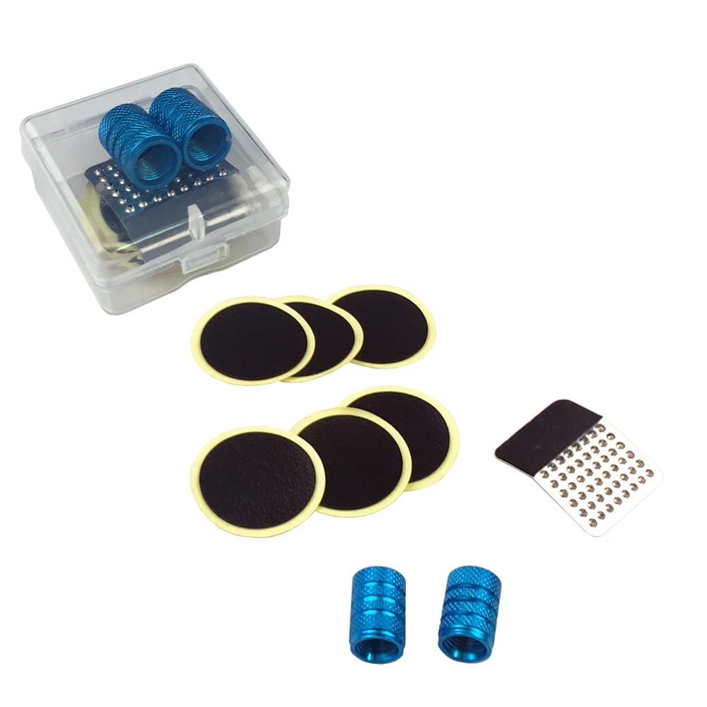 

1Set Cycling Bicycle Bike Race Fast Quick Repair Fix Kit Flat Rubber Tire Tyre Tube Patch Mend Glueless Patch Kit tools Portable