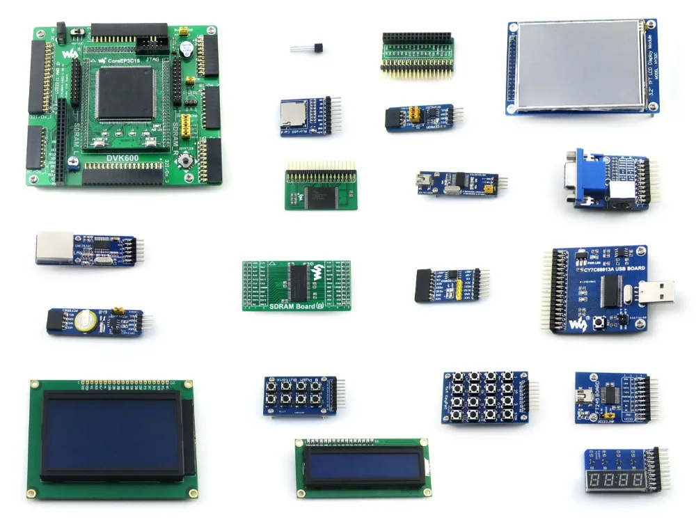 Циклонная плата Altera EP3C16 EP3C16Q240C8N ALTERA Cyclone III FPGA макетная + 19 комплектов аксессуаров