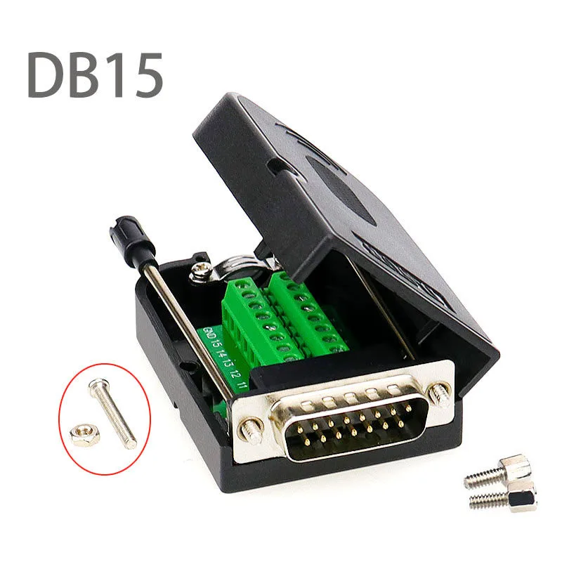 Винтовой Тип DB15 Pin VGA Мужской Женский Разъем без разъема последовательный порт COM