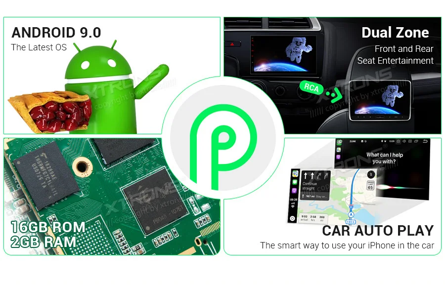 XTRONS 2 Din 7 ''Android 9,0 Автомобильный мультимедийный плеер Радио стерео плеер gps навигация DAB+ система мониторинга состояния шин через Bluetooth FM wifi USB без DVD