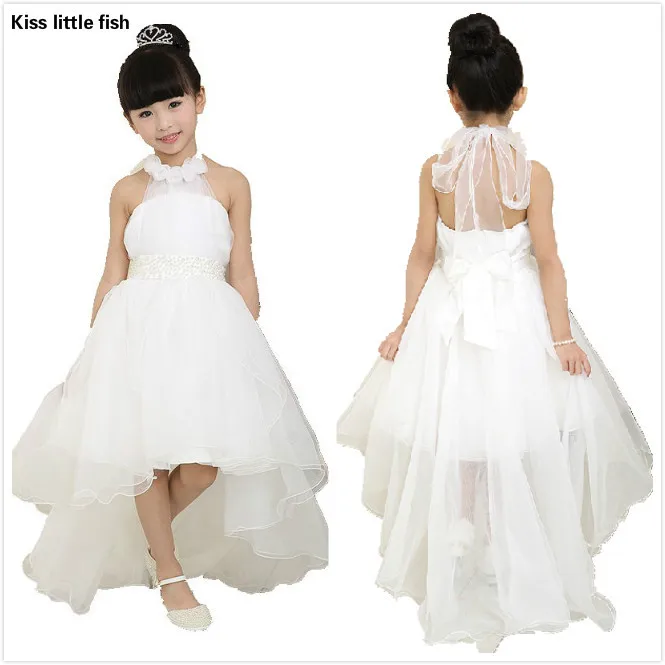 Бесплатная доставка платья для девочек с цветами на свадьбу элегантное платье со