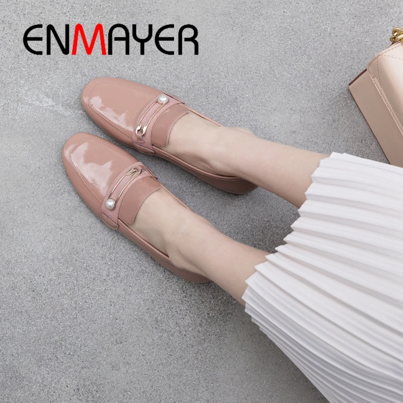 

ENMAYER Student Shoes Women Glitter Flats Shoes Pointed Toe Lovely Rabbit Ears Loafers Casual Platforms Shoes Hot Korean Version