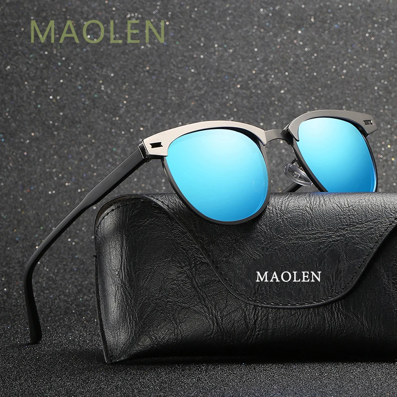 MAOLEN2017 Новинка унисекс Ретро брендовые солнцезащитные очки поляризованные линзы