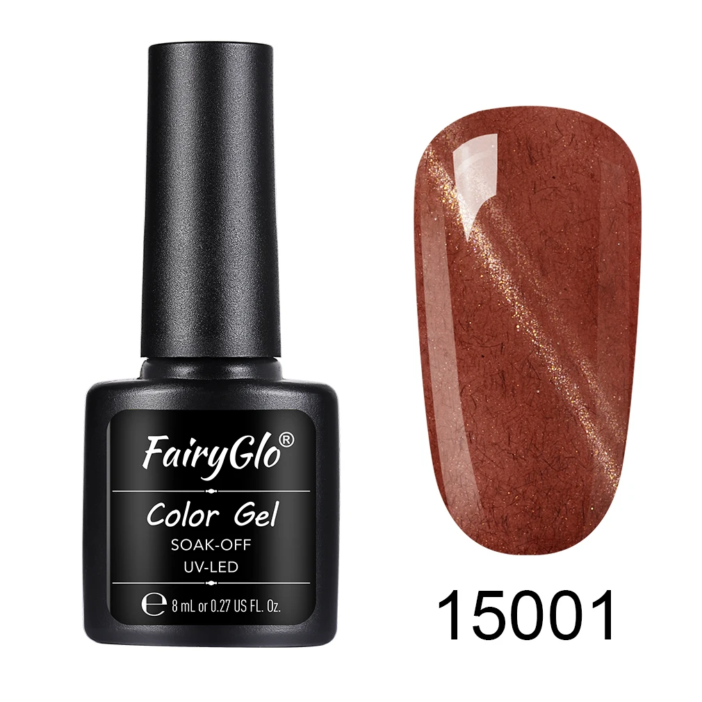 FairyGlo 8 мл 3D солнцезащитные очки &quotкошачий глаз&quot гель лак для ногтей эффект меха