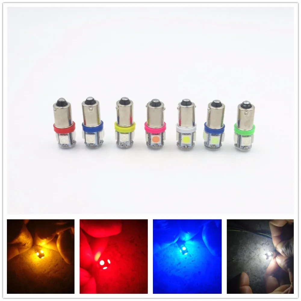 10x автомобильные габаритные лампы Ba9s T4w 5050 SMD 5 светодиодный Tower 96 люмен Авто