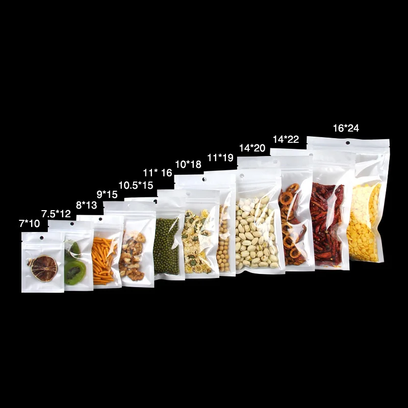 Перламутровые пакеты с замком молнией пластиковые для упаковки на молнии