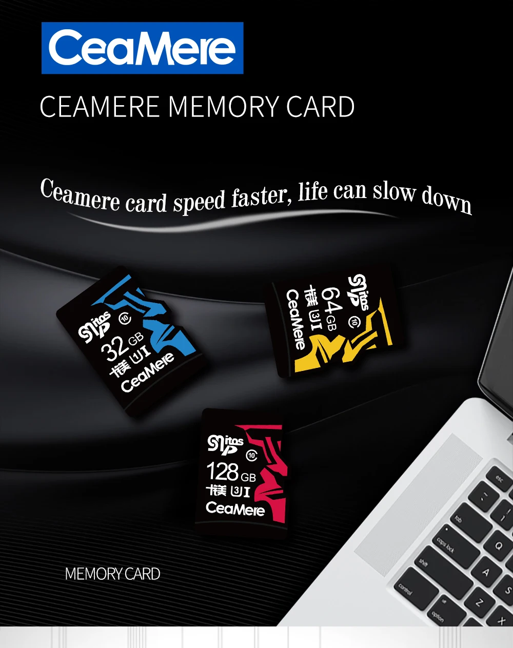 CeaMere карта памяти 256 ГБ 128 Гб 64 Гб U3 UHS-3 32 ГБ Micro sd карта класс 10 UHS-1 флэш-карта памяти Microsd TF/sd карта s для планшета