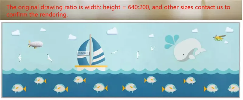 Пользовательские 3D Настенные обои для детской комнаты с изображением голубого