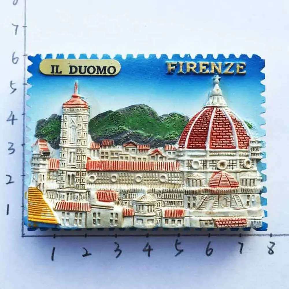 1pcs New Italy Florence Toscana Tourism Memorial Fridge Magnet 3D Magnetic Sticker Travel Souvenir Decoration | Дом и сад