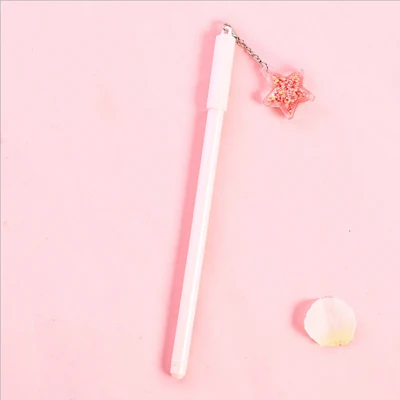 01 1 Pcs/Lot Pink Star pendant gel pen kawaii stationery writing pens canetas material escolar office school supplies - Цвет: 01