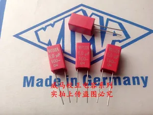 Новинка 2020 флейта 10 шт.20 шт., новый красный WIMA MKS2 100V1.0uF1.0f1u 01051uF P: 5 мм, Новое поступление, рекламная аудиосвязь