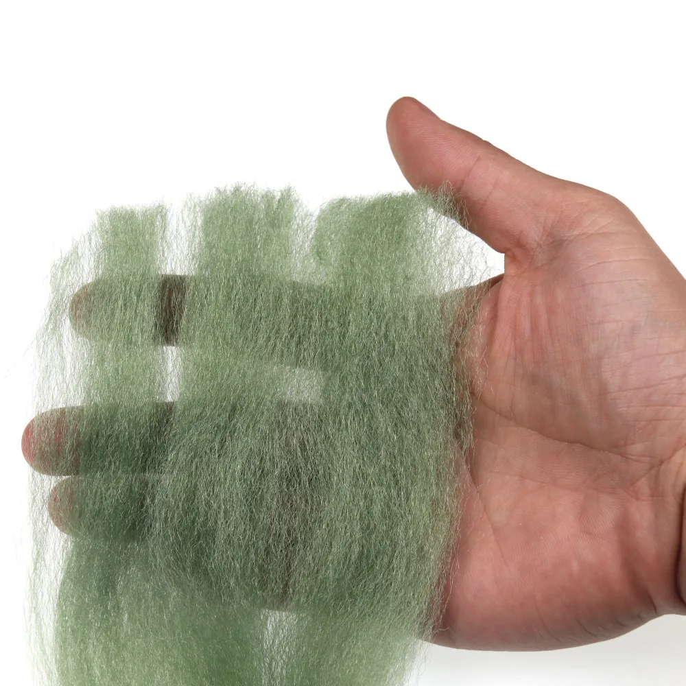 Wifreo 37 см мягкий и плюффи EP гольян волокна Стример Летать волокна Bucktail Джиг голова связывая Материал для ловли Нахлыстом Приманки