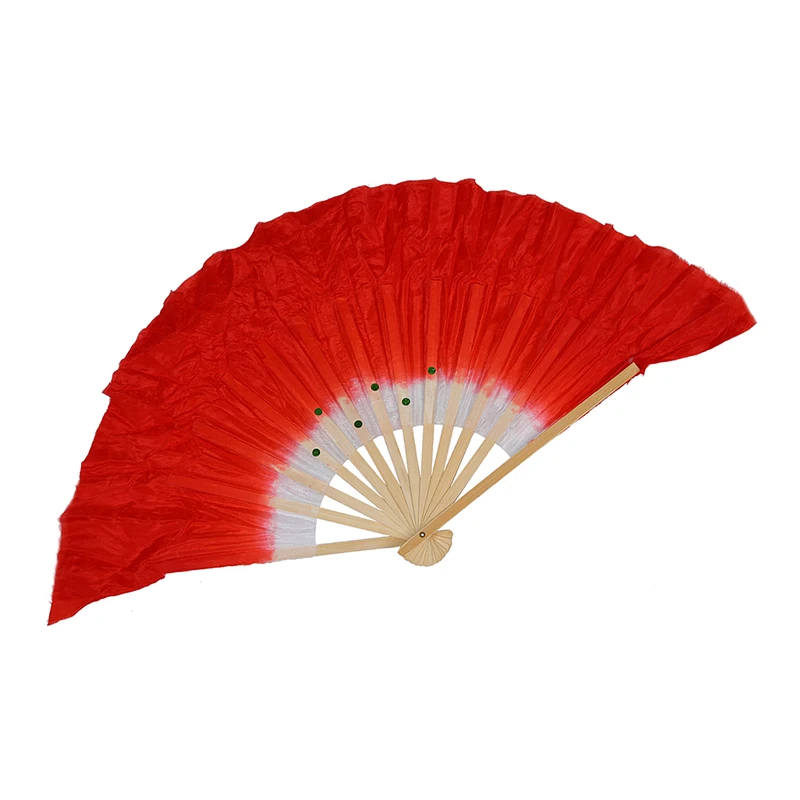 Бежевые бамбуковые ребрышки ткань флаттер Китайский народный танец ручной