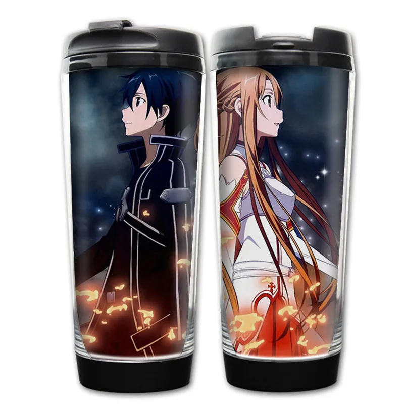 400 мл аниме SAO Sword Art Online дизайнерская пластиковая бутылка для воды посуда напитков