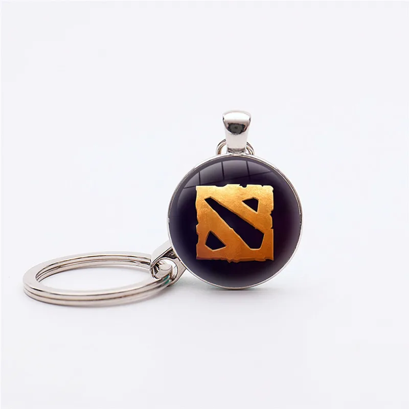 Горячие тема игры Dota 2 логотип брелок подвеска с логотипом на цепочке