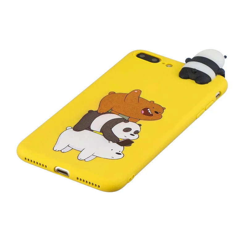 3d мультяшный чехол для телефона с животными для iphone 5s 5 6 6s 7 8 plus X XR XS 11 Pro Max милый мягкий силиконовый чехол из ТПУ для девочек
