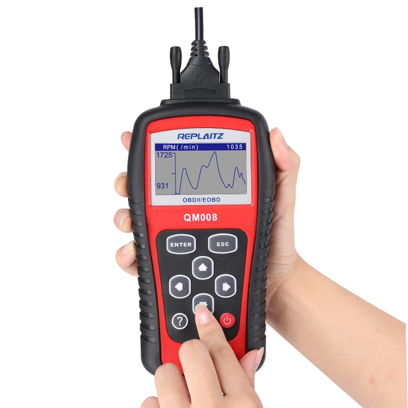Replaitz QM008 Obd2 автомобильный сканер считыватель кодов адаптер 16 PIN OBDII