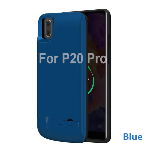 Чехол для внешнего зарядного устройства KQJYS 5000/6500 мАч для HUAWEI P20 P20 Pro Nova 3e power Bank чехол для резервного зарядного устройства - Цвет: Blue   For P20  Pro