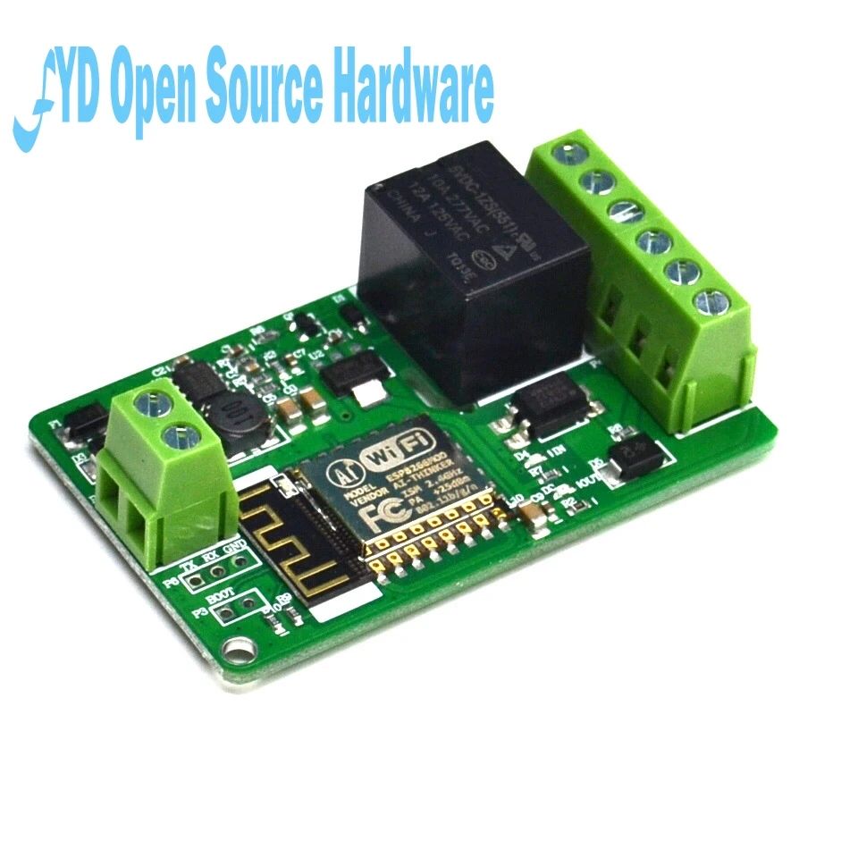1 шт. канал Новое поступление зеленый ESP8266 10A 220 В сетевое реле WIFI модуль вход DC 7 ~ 30