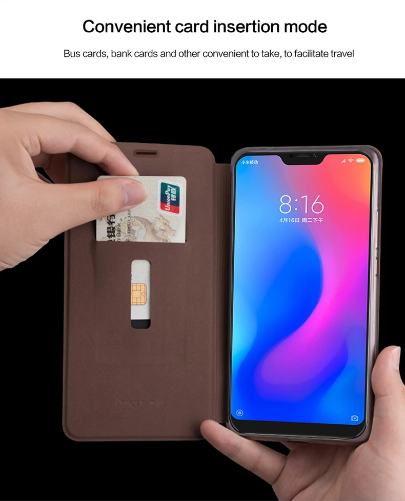 Mofi для Xiao mi Red mi 6 Pro Чехол-книжка из искусственной кожи для Xiaomi mi A2 Lite Red mi 6 Pro защитный чехол для телефона s
