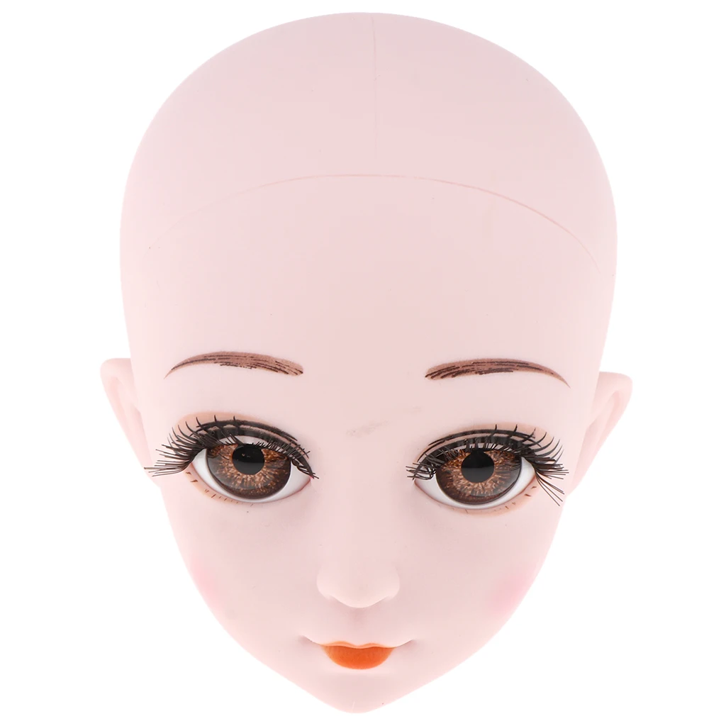 Пластиковая женская кукла голова Лепка с глазами для 1/3 BJD куклы OB