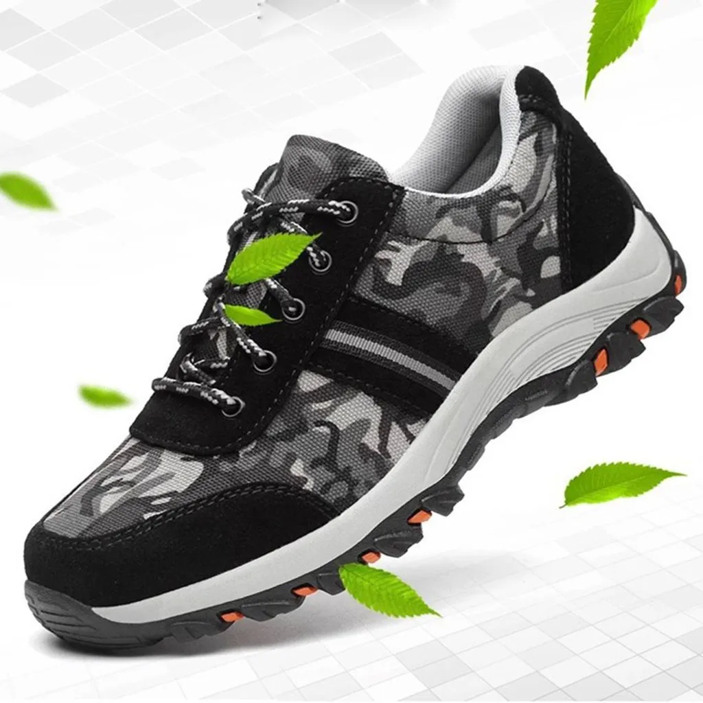 Casual shoes men sneakers Mens outdoor Safety Steel Toe Cap Work Hiking Breathable Trainers Boots Shoes#G4 | Обувь
