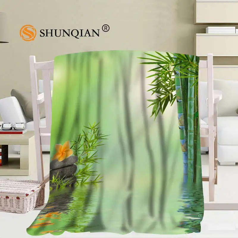 vender Personalizado Zen Pedra Bambu Cobertor Macio Diy Sua Imagem Decoração Quarto Tamanho 56x8 0 Polegada, 50x6 0 Polegada, 40x5 0 Polegada A7.10