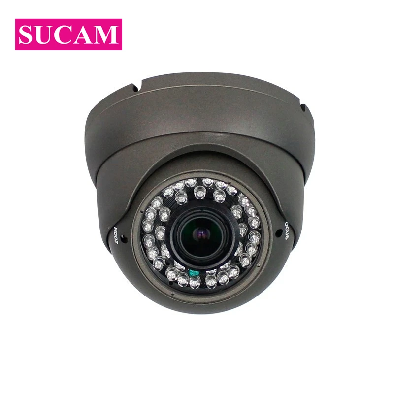 SUCAM Антивандальная 2.0MP IP сетевая CCTV камера 2 8 12 мм варифокальный объектив 2MP POE