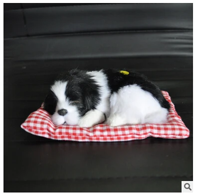 Мягкие игрушки милая имитация животного кукла плюшевые спящие собаки игрушка со