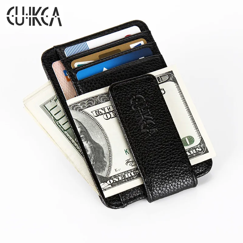 Magnet Clip Ultrathin Pocket Clamp Credit Card Case Mini Creative Wallet