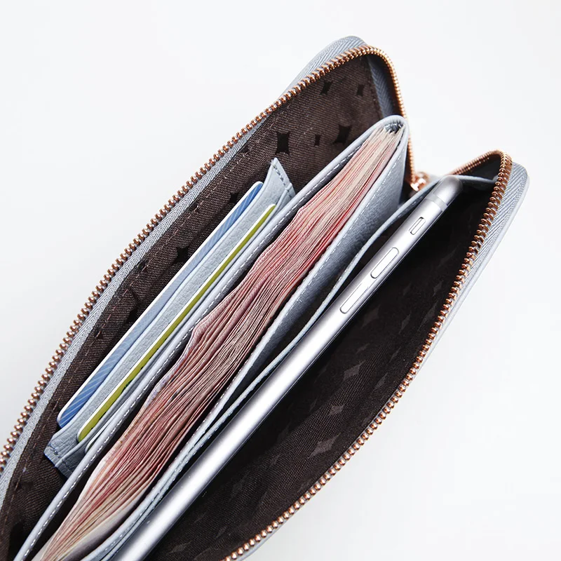 Женский кошелек из натуральной кожи EMMA YAO|coin purses holders|purse holderbrand leather wallet |