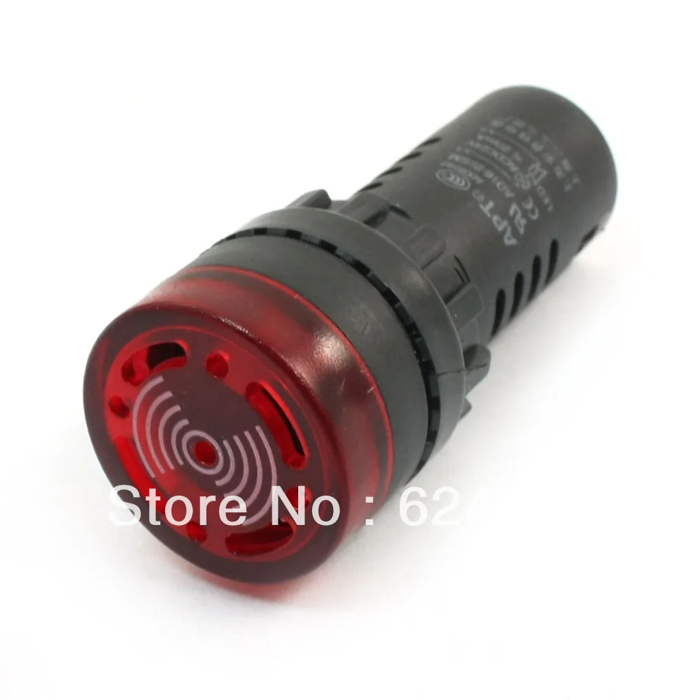 AC DC 24V 12V 220V 380V Buzzer Alarm Red LED Accident Fault Signal Indicator Light AD16-22SM | Лампы и освещение