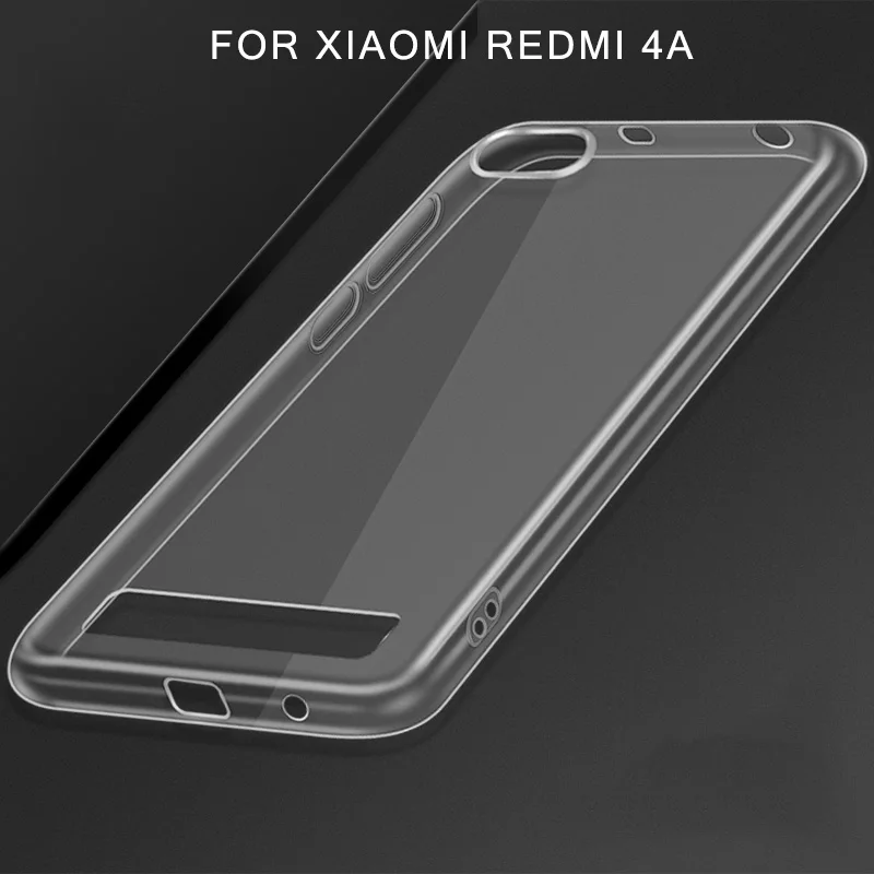 Прозрачный ультра тонкий Тонкий силиконовый чехол для xiomi xiaomi redmi 4a чехлы