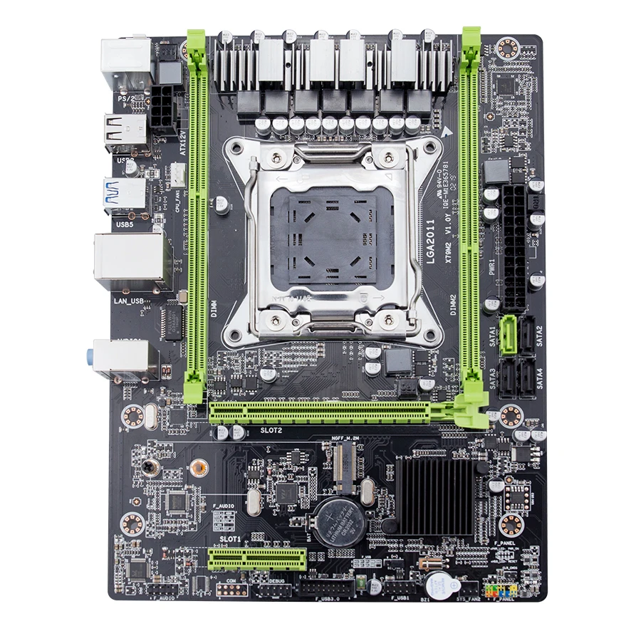 X79 M3 материнская плата LGA2011 ATX USB3.0 SATA3 PCI-E NVME M.2 SSD Поддержка REG ECC памяти и процессор