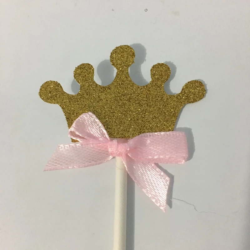 Блестящая золотая Серебряная корона розовый синий цвет с бантом для маленьких