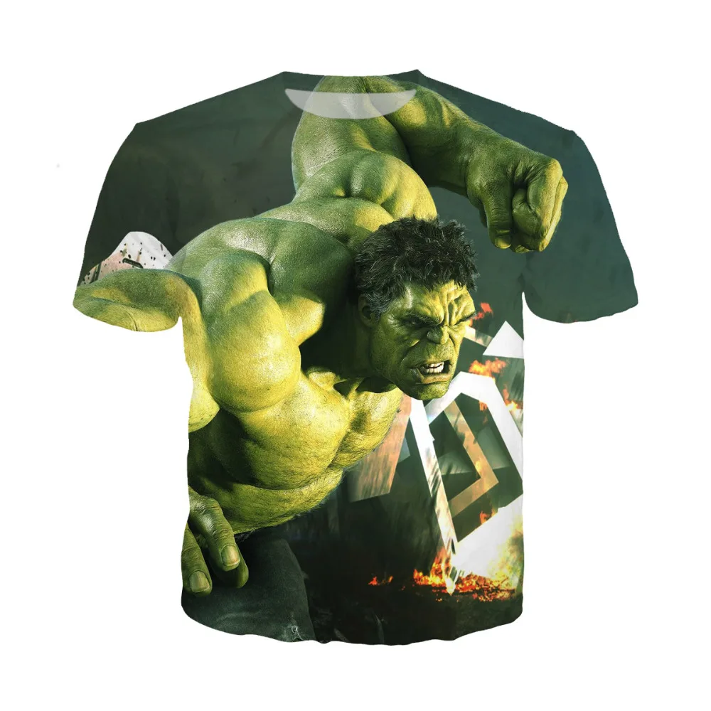 LIASOSO naverable Hulk t shirt comics The Avengers heros 3D печать Supereroe Thanos Hawkeye Camicia hu124|Мужские футболки| |