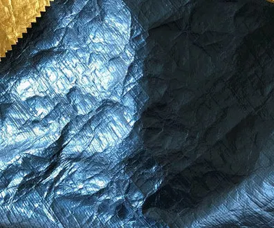 Синий YCHEN 006 Tyvek ткань бумажный эффект 1 м* 1,35 м текстиль tissu ручной работы портной DIY ткани Швейные аксессуары - Цвет: Синий