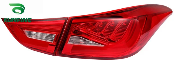 KUNFINE пара автомобильных задних фар в сборе для HYUNDAI ELANTRA 2012 2016 стоп светильник с