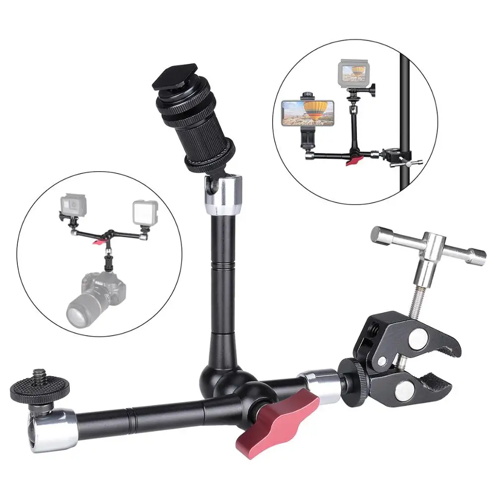 Регулируемый шарнирный фрикционный держатель 3 Magic Arm для камеры зажим Крепление