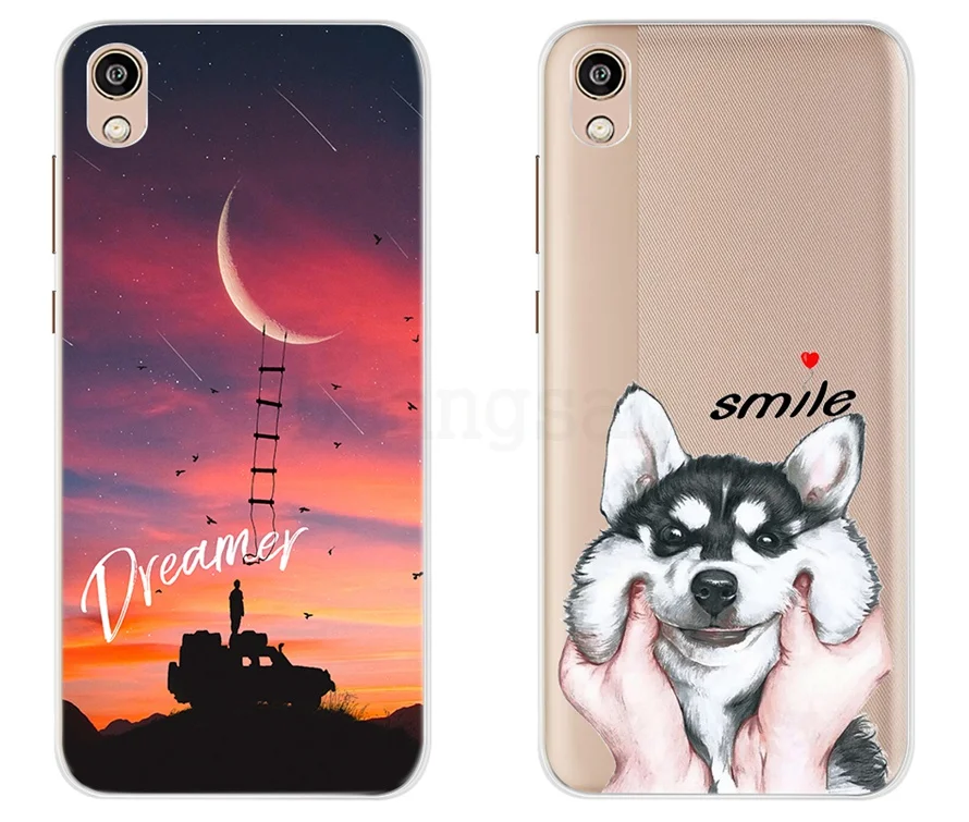 Для Fundas huawei P Smart Z чехол силиконовый 3D мягкий, симпатичный, из ТПУ с мультяшными цветами Прозрачный чехол для телефона для huawei P Smart Z STK-LX1