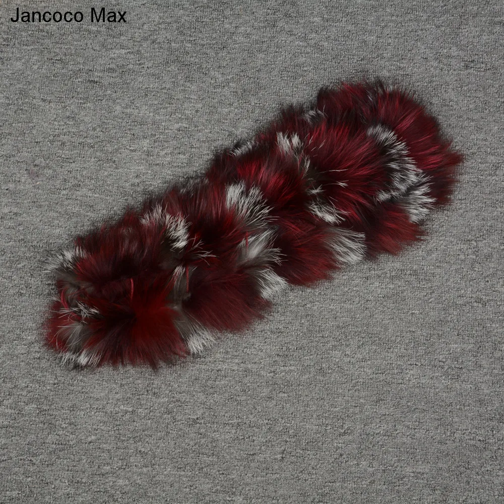 Jancoco Max реальный лисий мех шарф Стиль смешанные цветные шали зимние мягкие теплые глушители оптом/в розницу S7181