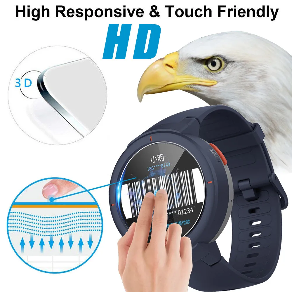 3/5PCS Explosion-proof TPU Screen Protector Full Coverage for Huami Amazfit Verge High Quality 0.2mm L0321 | Электроника