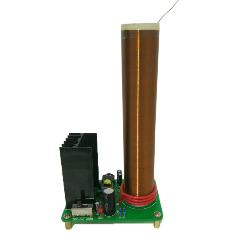 Мини плазменный динамик с катушкой Тесла Arc громкоговоритель музыка катушка Tesla