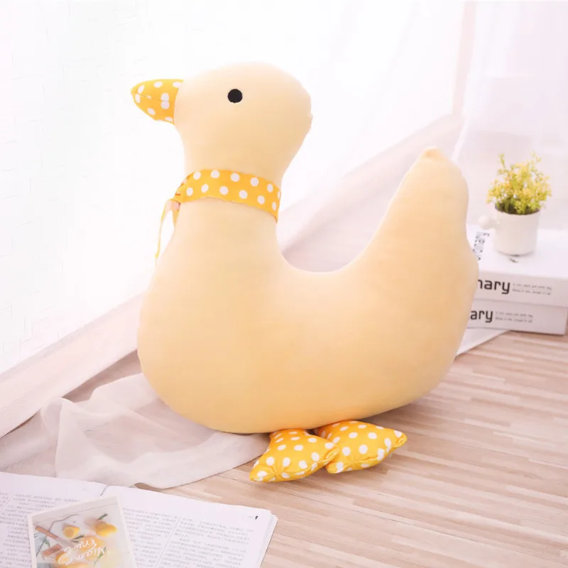 Duck 50 см Kawaii Мультфильм Подушка в форме животного подушка мягкая плюшевая игрушка набивка свинья Динозавр крыс утка Бегемот Подушка детский подарок на день рождения - Цвет: Duck