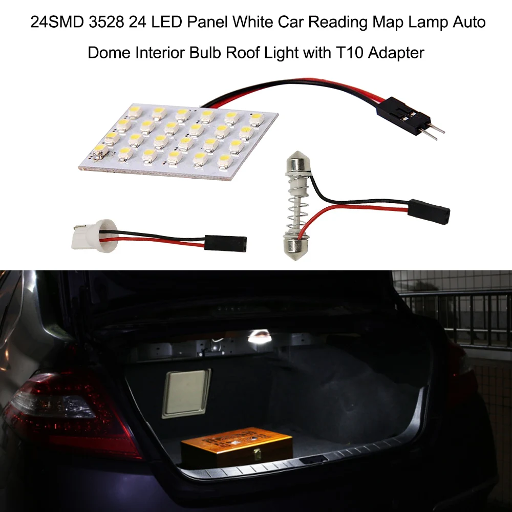 48 SMD 3528 Светодиодный Панель белый автомобиль для чтения карты лампа авто Интерьер