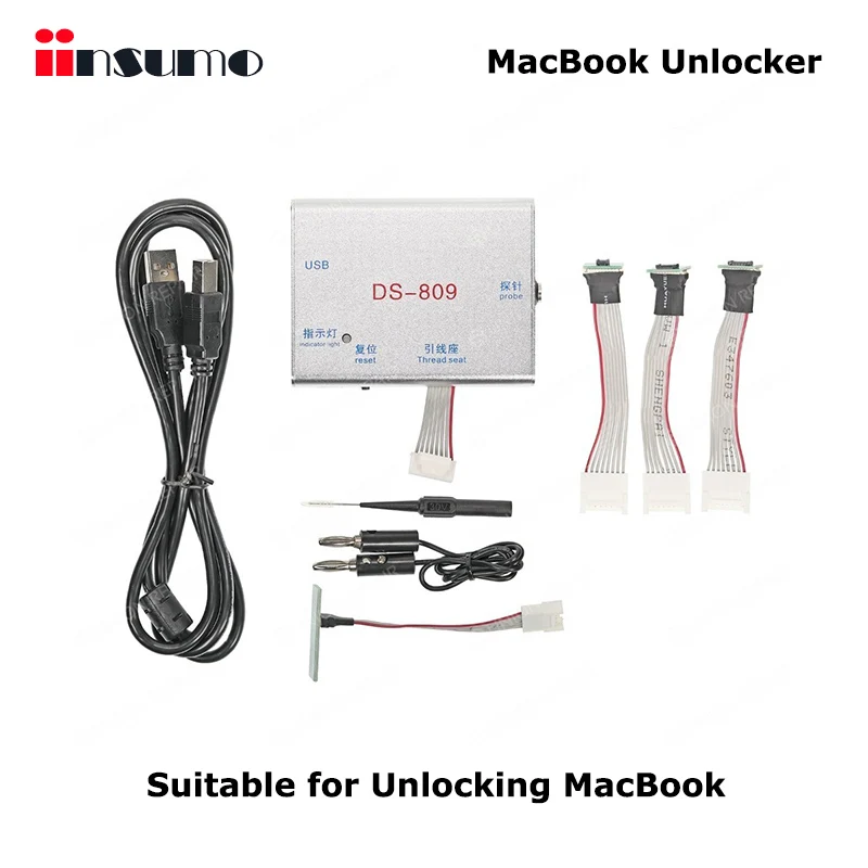 DS-809 EFI замок разблокировка EFI биос разблокировка инструмент для ремонта Macbook iMac Air SPI rom IC чтение записи DS809 для Macbook icloud SN